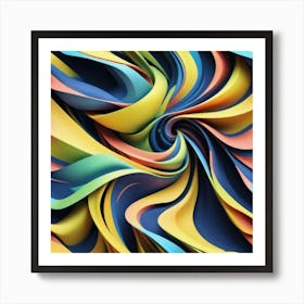 Abstract Swirls 2 Art Print