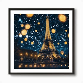 effle tower in paris 5 Art Print