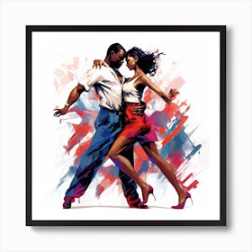 Latin Dancers 3 Art Print