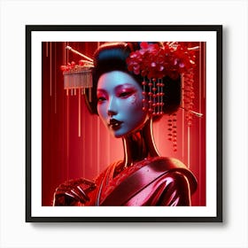 Japan Geisha Visual 89 Art Print