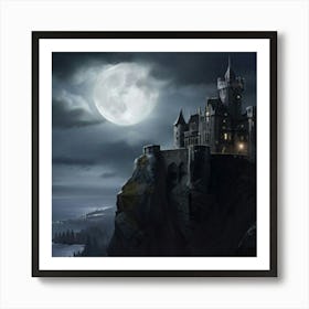 Castle On The Cliff Art Print