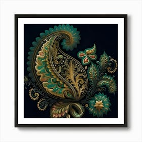 Russian Paisley Art Print