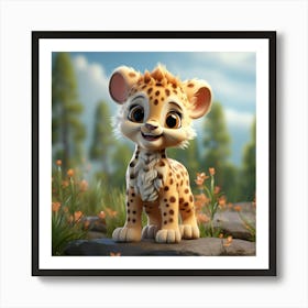 Cheetah Cub 4 Art Print