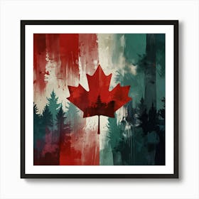 Abstract Travel Collection Canada Art print Art Print