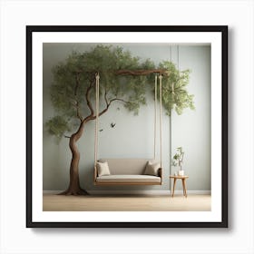 Tree Swing Art Print