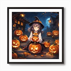 Halloween Witch 1 Art Print