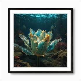 Underwater Tulip Art Print