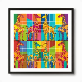 Giraffes 3 Art Print