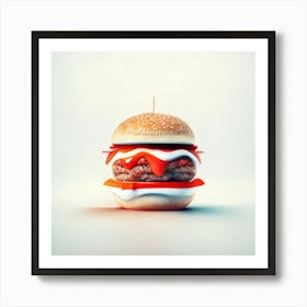 Cheeseburger Iconic (143) Art Print