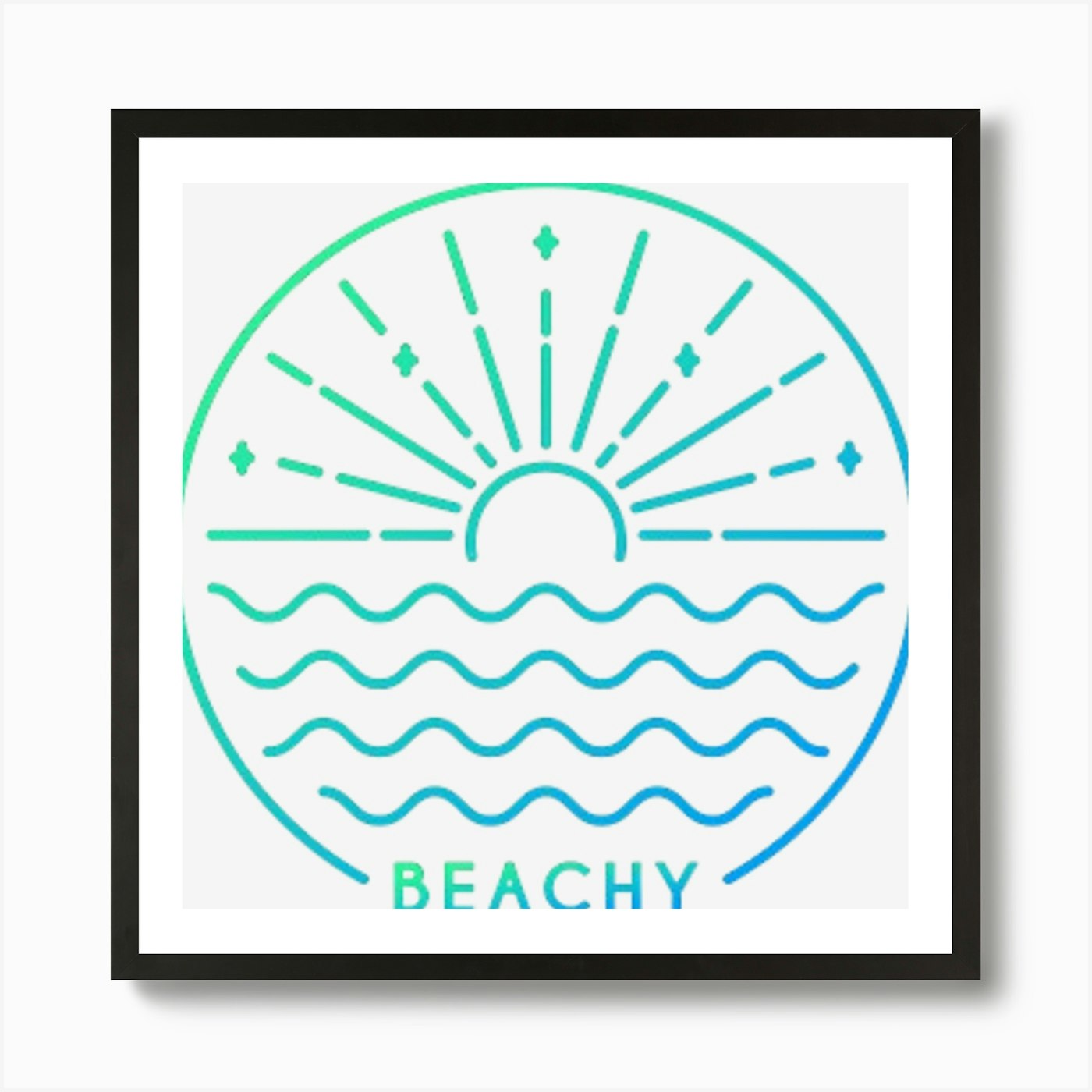 Trend Beachy Art Print Framed Wall Art Poster Canvas Print Picture