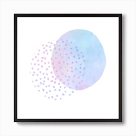 Watercolor Oceanic Shapes Art Print