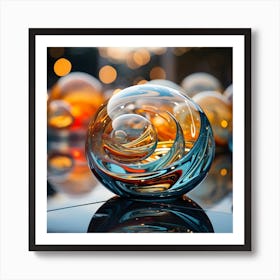 Glass Spheres 5 Art Print