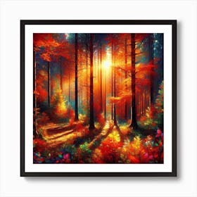 Autumn Forest 1 Poster