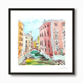 Venice.A fine artistic print that decorates the place. Art Print