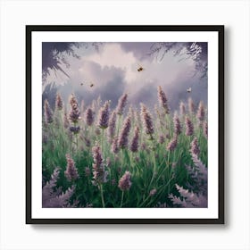 Lavender Field Art Print