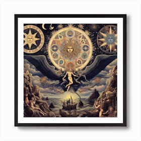 Inanna / Lilith And Lucifer Art Print