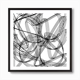 Abstract Line Drawing Art Print