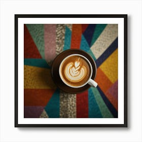 Coffee Latte Art 38 Art Print