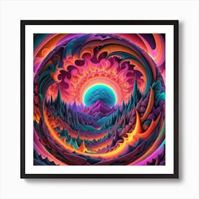 Psychedelic Art 6 Art Print