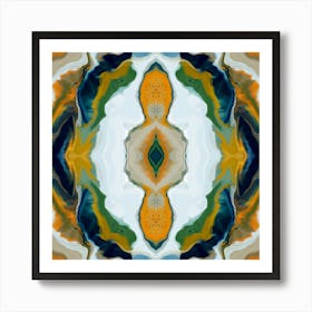 Yellow Abstract Painting 1 Art Print