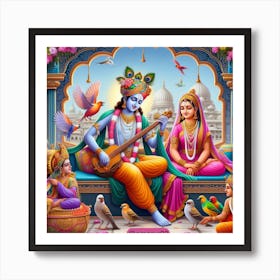 Lord Krishna 2 Art Print