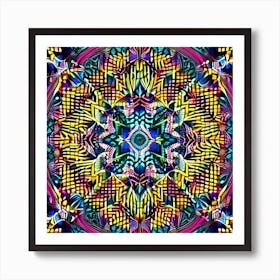 Psychedelic Mandala Art Print