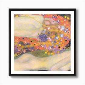 Nudes By Gustav Klimt Art Print