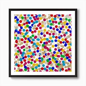 Confetti Dots Art Print