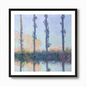 The Four Trees (1891), Claude Monet Art Print