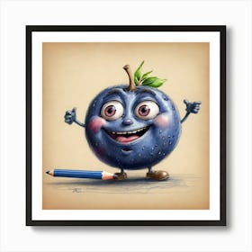 Blueberry Art Print