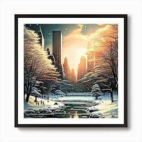 New York City Winter 1 Art Print