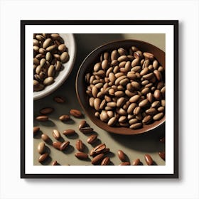 Two Bowls Of Nuts Art Print