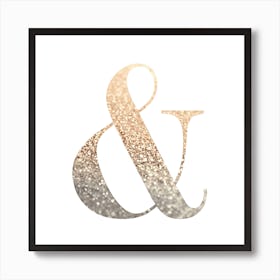 Ampersand Gold Art Print