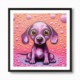 Bubble Dog Art Print