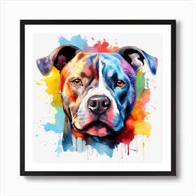 Pit Bull Terrier Art Print