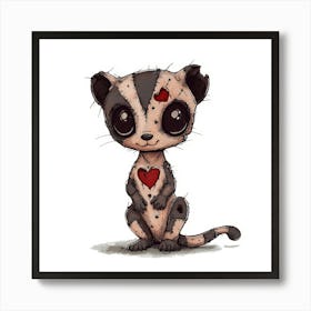 Cute Little Cheetah 1 Art Print