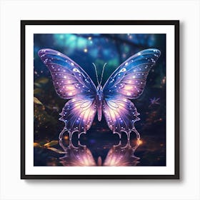 Butterfly In The Forest Art Print