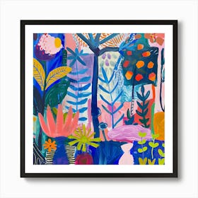 Into the Garden Series in Style of Matisse 4 Art Print