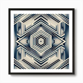 Abstract Geometric Pattern 35 Art Print