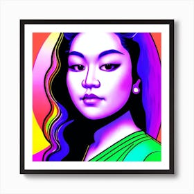 Asian Girl 11 Art Print