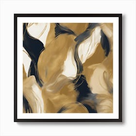 Abstract Gold Art Print