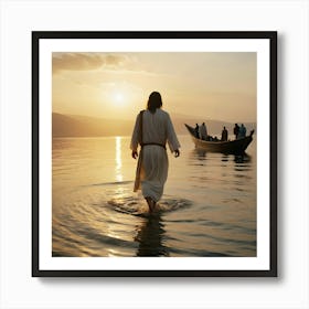 Jesus Walking On Water 2 Art Print