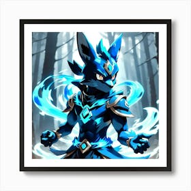 Ice fox 1 Art Print