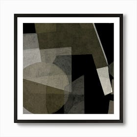 Bold Textured Abstract Geometric Print "Sicily" Neutral, Black, Brown, Beige, Multi-Colour, Statement Home Decor, Modern, Contemporary, Minimalist Art Print