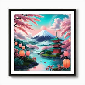 Japanese Landscape Art Print