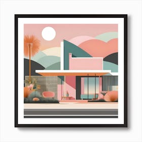House In Palm Springs Art Print