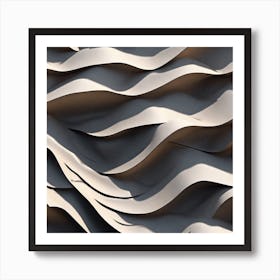 Abstract Wave Pattern 14 Art Print