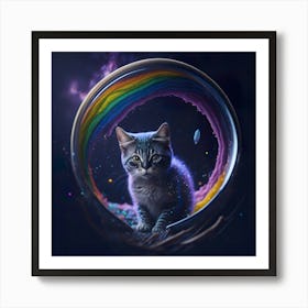 Cat Galaxy (76) Art Print