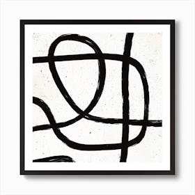 Scandinavian Marker Line 1 Square Art Print