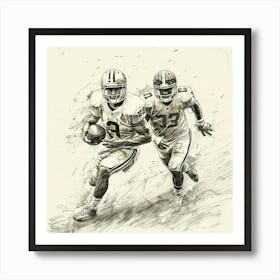 A Football Game Hand Drawn Sketch Illustration 1718670713 3 Art Print